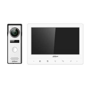 Dahua KTA02 4-wire analog video door phone kit with VTH1020J outdoor unit and VTO1000J indoor monitor - Dahua