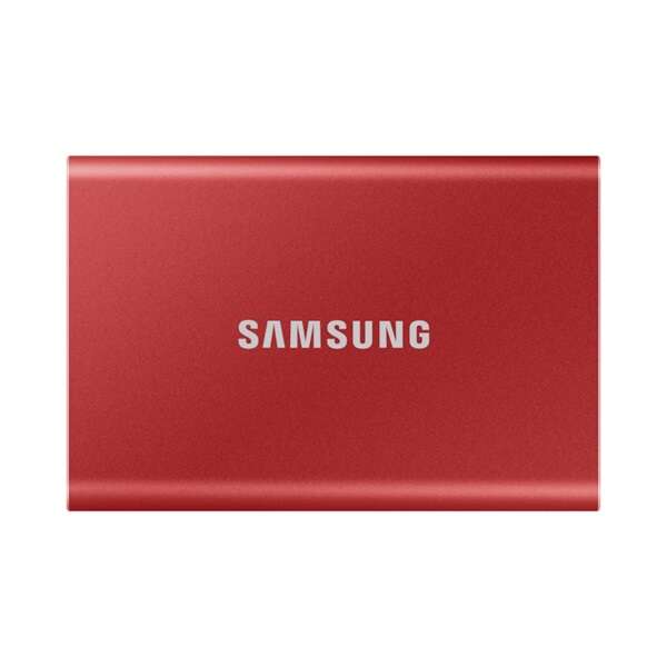 Samsung külső ssd 2tb - mu-pc2t0r/ww (t7 external, piros, usb 3.2...