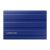 Samsung T7 Shield 2TB Dust Resistant External SSD - Blue, front view