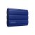 Samsung T7 Shield 2TB Rugged SSD - Blue, angled view