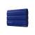 Samsung T7 Shield 2TB external SSD, blue, side view