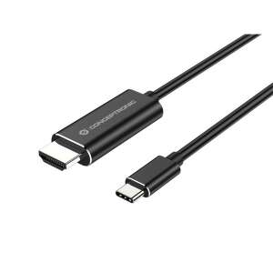 Kabel Conceptronic ABBY04B USB-C do HDMI, 4K/30Hz, 2m, czarny - Konwerter HDMI