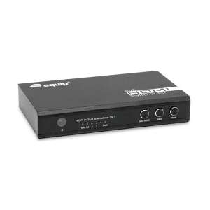 Equip HDR HDMI Switch 3x1, black, 3 inputs, 1 output, remote control, 4K resolution - Equip
