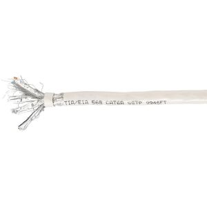 Close-up of Equip Cat6A S/FTP 100m cable showing shielding - Equip UTP Cable