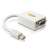Delock Mini DisplayPort to VGA Adapter, white, 1.1 standard, FullHD, 18cm cable