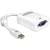 Delock Mini DisplayPort to VGA Adapter, white, 1.1 standard, FullHD, 18cm cable