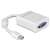 Delock Mini DisplayPort to VGA Adapter, white, 1.1 standard, FullHD