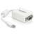 Delock Adapter Mini DisplayPort do VGA, biały, standard 1.1, FullHD