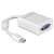 Delock Adapter Mini DisplayPort do VGA, biały, standard 1.1, FullHD