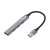 Hub USB Equip-Life, 4 porturi, cu 1x port USB 3.2 și 3x porturi USB 2.0, argintiu