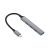 Equip-Life USB-C Hub, 4 portos USB 3.2 és 2.0, ezüst
