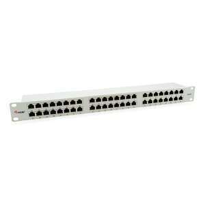 equip® Patch panel s 48 portova Cat.6, zaštićen, svijetlo siva - Patch panel