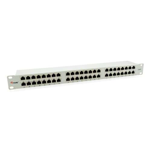 equip® Patch panel s 48 portova Cat.6, zaštićen, svijetlo siva