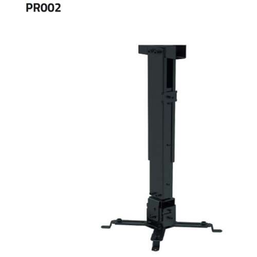 SUNNE (PRO02) Stropný držiak projektora s možnosťou naklápania, profil: 430-650 mm, max. 20 kg (čierny)