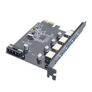 Orico PCI-E Erweiterungskarte - PVU3-4P (PCI-E x1, Ausgang: 4xUSB-A 3.0) 65404828 PCI Karten