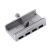 Orico MH4PU-SV 4-Port USB 3.0 Hub Rückansicht mit Klemme