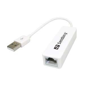 Sandberg USB to Network Converter, white, USB to RJ45 adapter, 10/100Mbps - USB Adapter