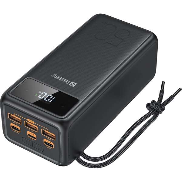 Sandberg Akkubank - Powerbank USB-C PD 130W 50000 (kültéri; LED L...