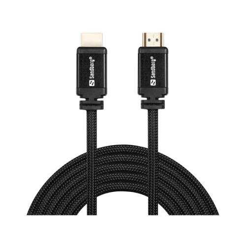 Cablu HDMI Sandberg 1m, HDMI 2.0, 4K UHD, negru