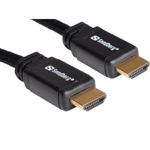 Közelkép Sandberg HDMI 2.0 kábel csatlakozókról - HDMI kábel