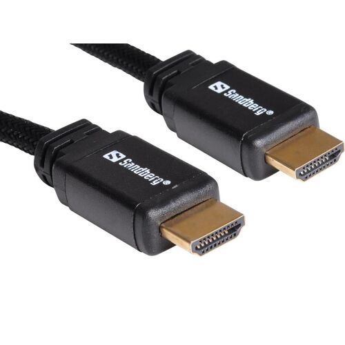 Közelkép Sandberg HDMI 2.0 kábel csatlakozókról