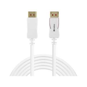 Sandberg DisplayPort 1.4 kábel, 2 méter, fehér - Sandberg