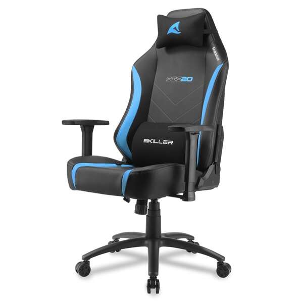 Sharkoon gamer szék - skiller sgs20 black/blue (állítható magassá...