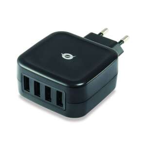 Conceptronic ALTHEA04B 4-Port USB-Ladegerät, schwarz - Conceptronic