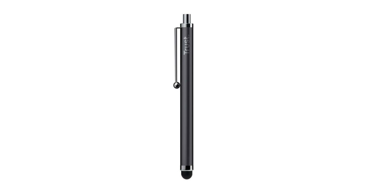 Trust Touch Pen Stylus (soft rubber tip; iPad, Tablet, Smartphone  compatible; black)