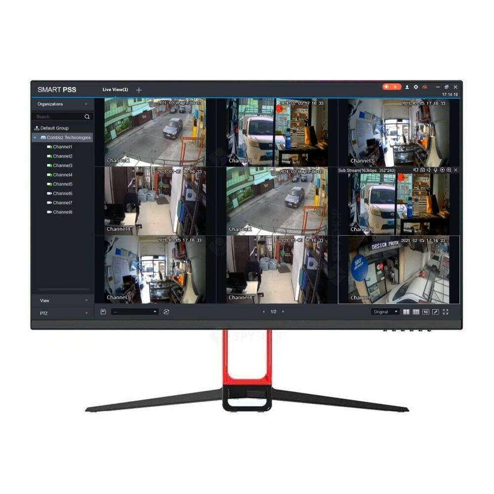 Dahua lm28-f400 28" ips led 4k uhd dp/hdmi fekete-piros monitor
