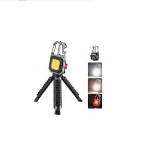 Lanternă COB cu breloc și suport rotativ W5138, lanternă multifuncțională cu suport încorporat, deschizător de sticle și cheie - Lămpi de lucru