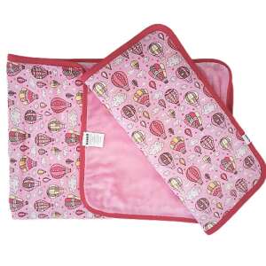 Pukka márkájú babatakaró rózsaszín léghajós mintával - Pukka