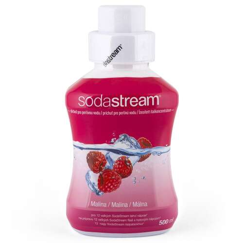 SodaStream Raspberry Syrup, 500ml bottle, makes 12 liters of sparkling water