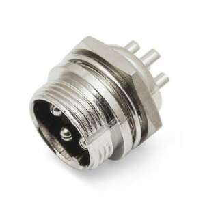 4 pólusú mikrofon aljzat, anyás csatlakozó - Csatlakozó