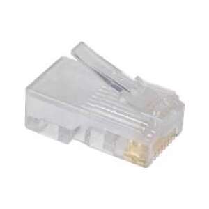 RJ45 8P8C csatlakozó, átlátszó, UTP kábelhez - Csatlakozó