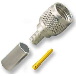 Mini UHF dugó krimp csatlakozó RG-58 kábelhez - Csatlakozó