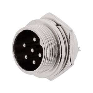 6 pólusú mikrofon alj (anyás) 65430565 - Csatlakozó