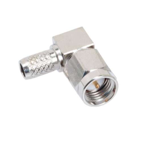 SMA dugó 90°-os, RG-58 kábelhez