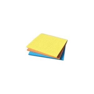 York špongiové utierky, 3 kusy, žltá, oranžová, modrá - Utierky pre domácnosť