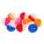 10 colorful plastic balls for the candy catcher game