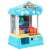 Blue and yellow candy catcher game with light and sound effects, 10 balls and 12 coins included
