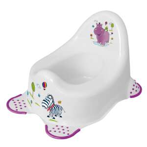 Keeeper Bili potty training seat with zebra and hippopotamus design - Diapering