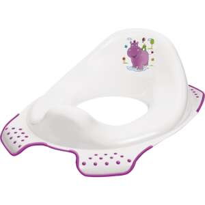 Reduktor WC Keeeper s dizajnom hrocha, biely s fialovým lemom, na cvičenie na nočník pre malé deti - Detské sedadlá na WC