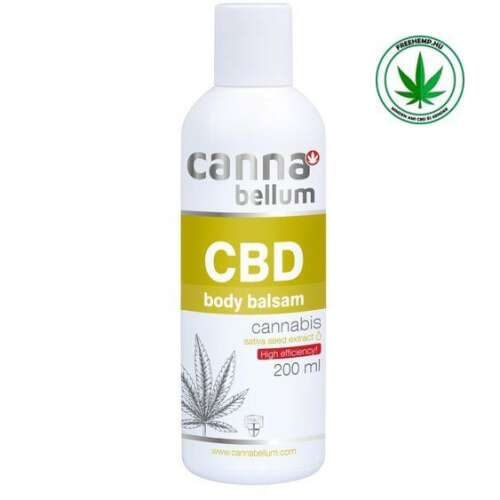 Cannabellum CBD testbalzsam, 200 ml, kendermag kivonat, magas hatékonyság