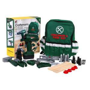 Szerszámos táska felszereléssel, fúró elemes