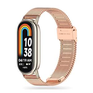 Tech-Protect MilaneseBand for Xiaomi Smart Band 8 / 8 NFC in rose gold - Smart watch strap
