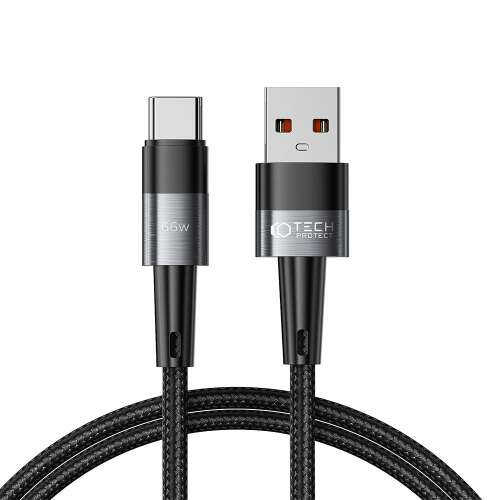Tech-Protect UltraBoost USB-C - USB-A kábel, 66W/6A, 100cm, szürke
