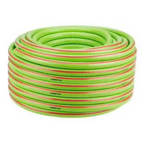 Verto 50m 3/4 inch professional garden hose, green with red stripes - Verto