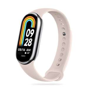 Каишка за Xiaomi Mi Band 8 / 8 NFC, бежов цвят - Каишка за умен часовник