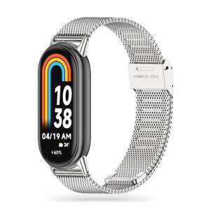 Tech-Protect MilaneseBand pre Xiaomi Smart Band 8 / 8 NFC, strieborný, z nerezovej ocele, kovový remienok - Tech-Protect